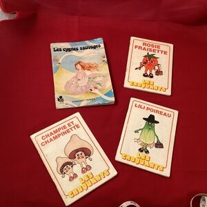 4 vintage children books (French text)